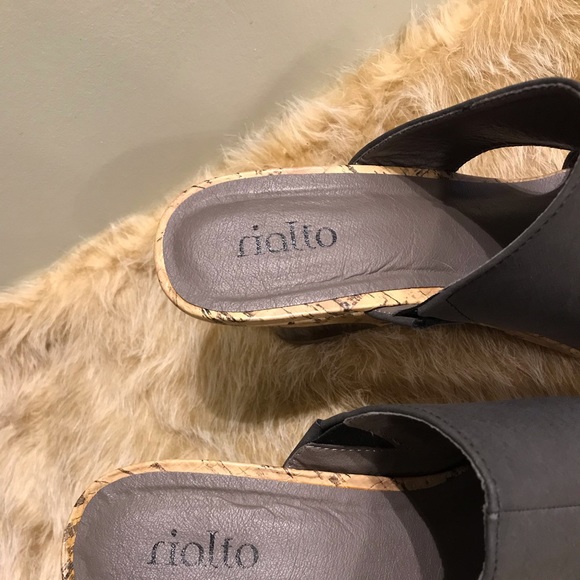 Rialto Cork Wedge Heel, Open Toe Heel - Size 10 M - Picture 3 of 8